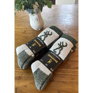 Browning Socks Wool Boot Cut 4 Pair New Large